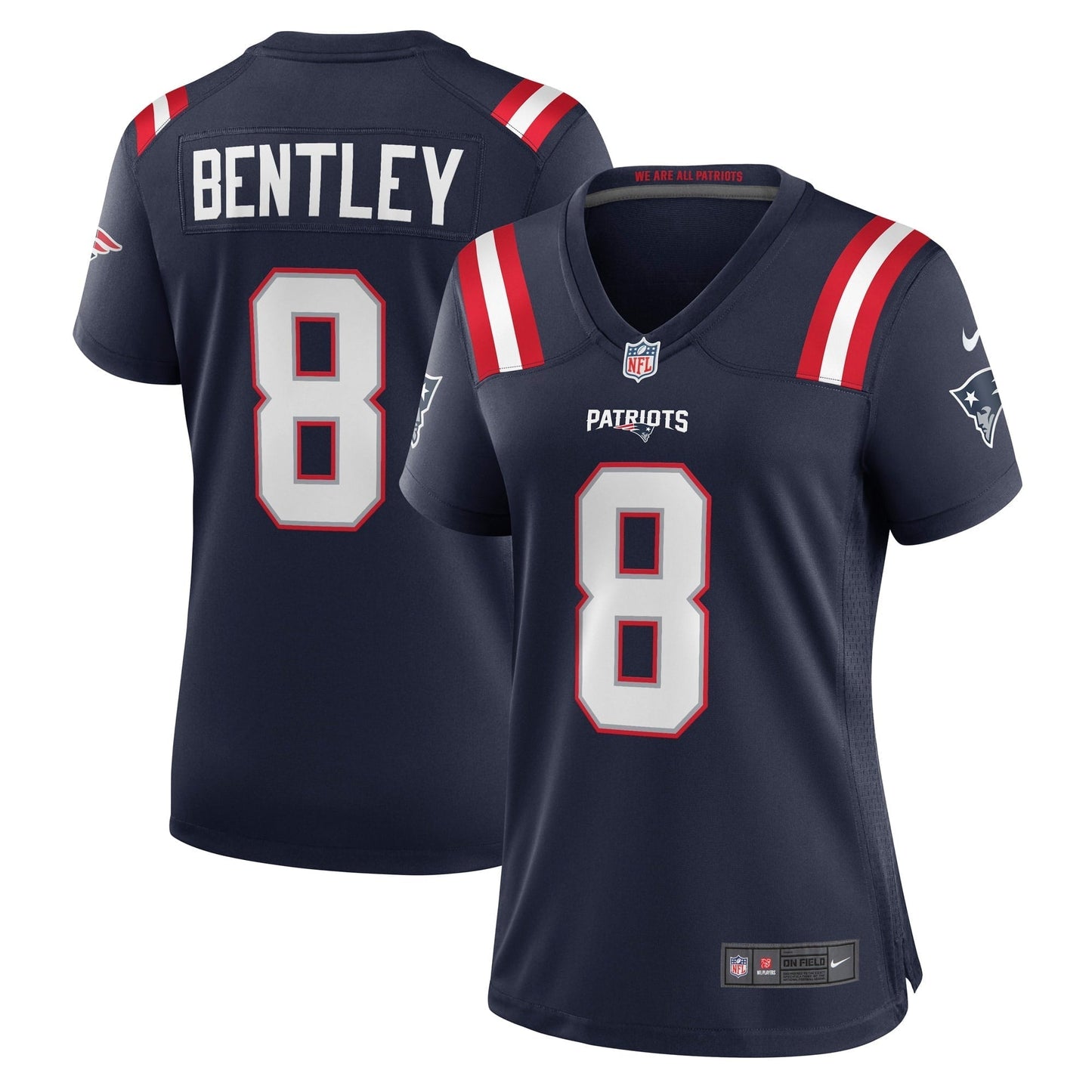 Women's Nike Ja'Whaun Bentley Navy New England Patriots Game Player Jersey