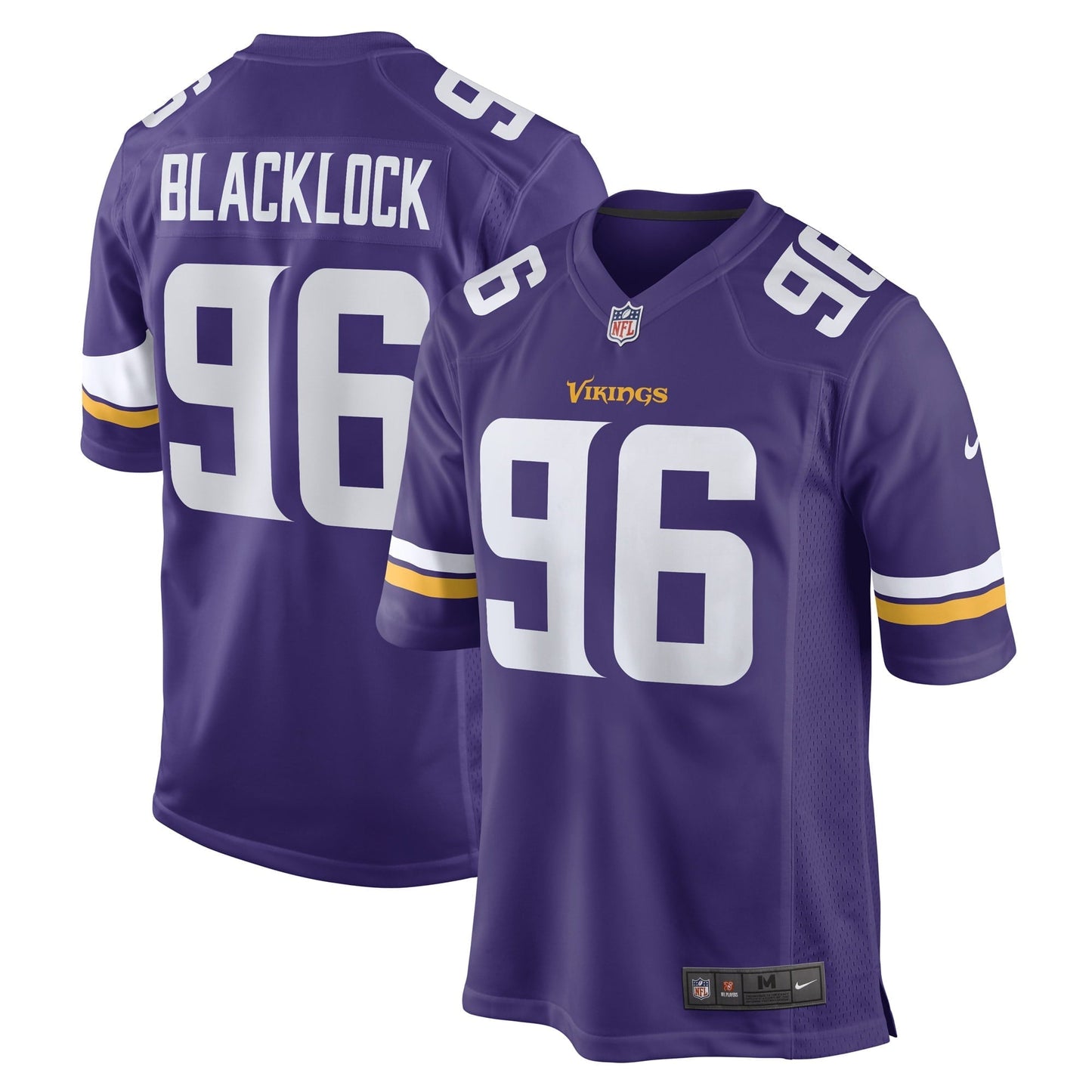 Men's Nike Ross Blacklock Purple Minnesota Vikings Game Player Jersey