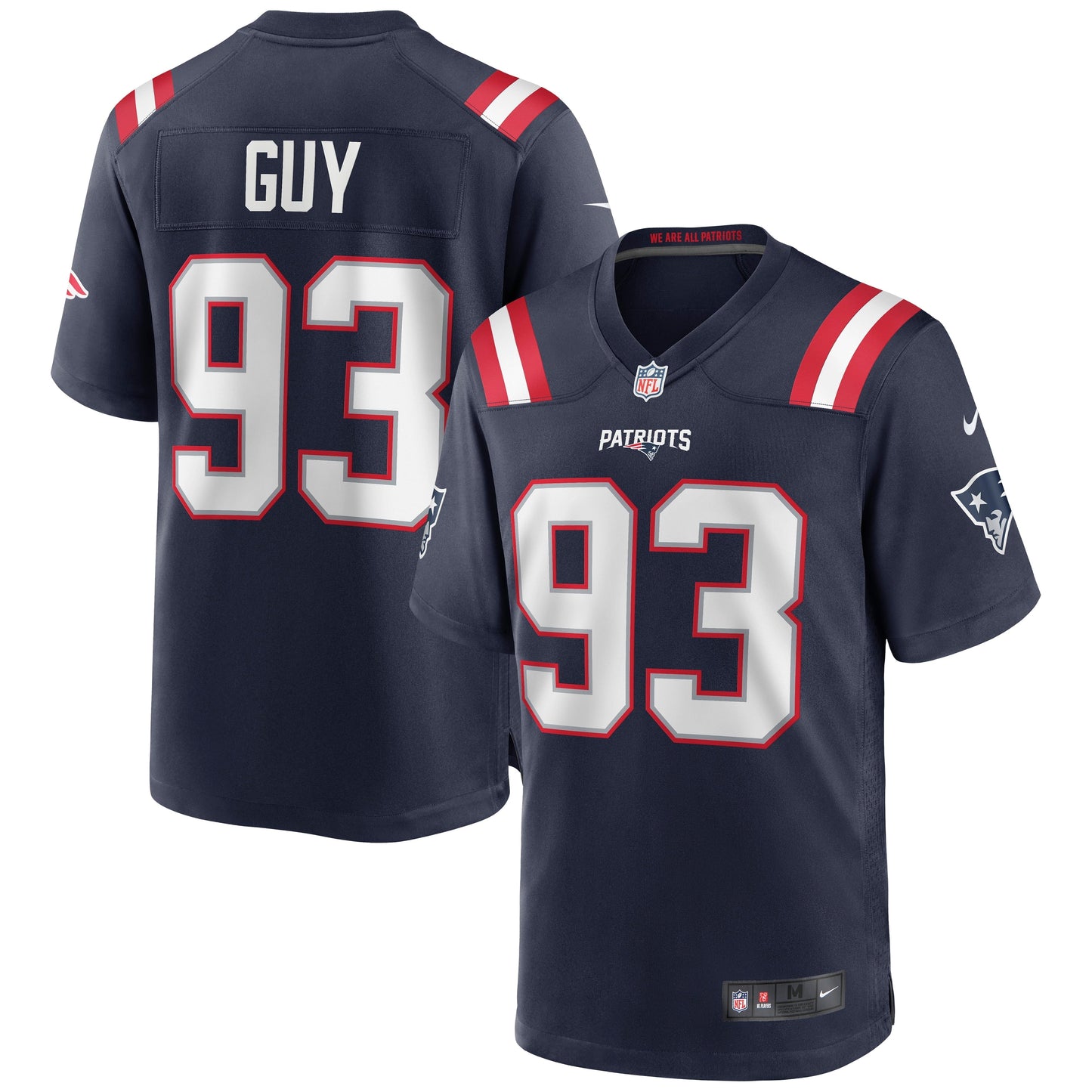 Men's Nike Lawrence Guy Navy New England Patriots Game Jersey