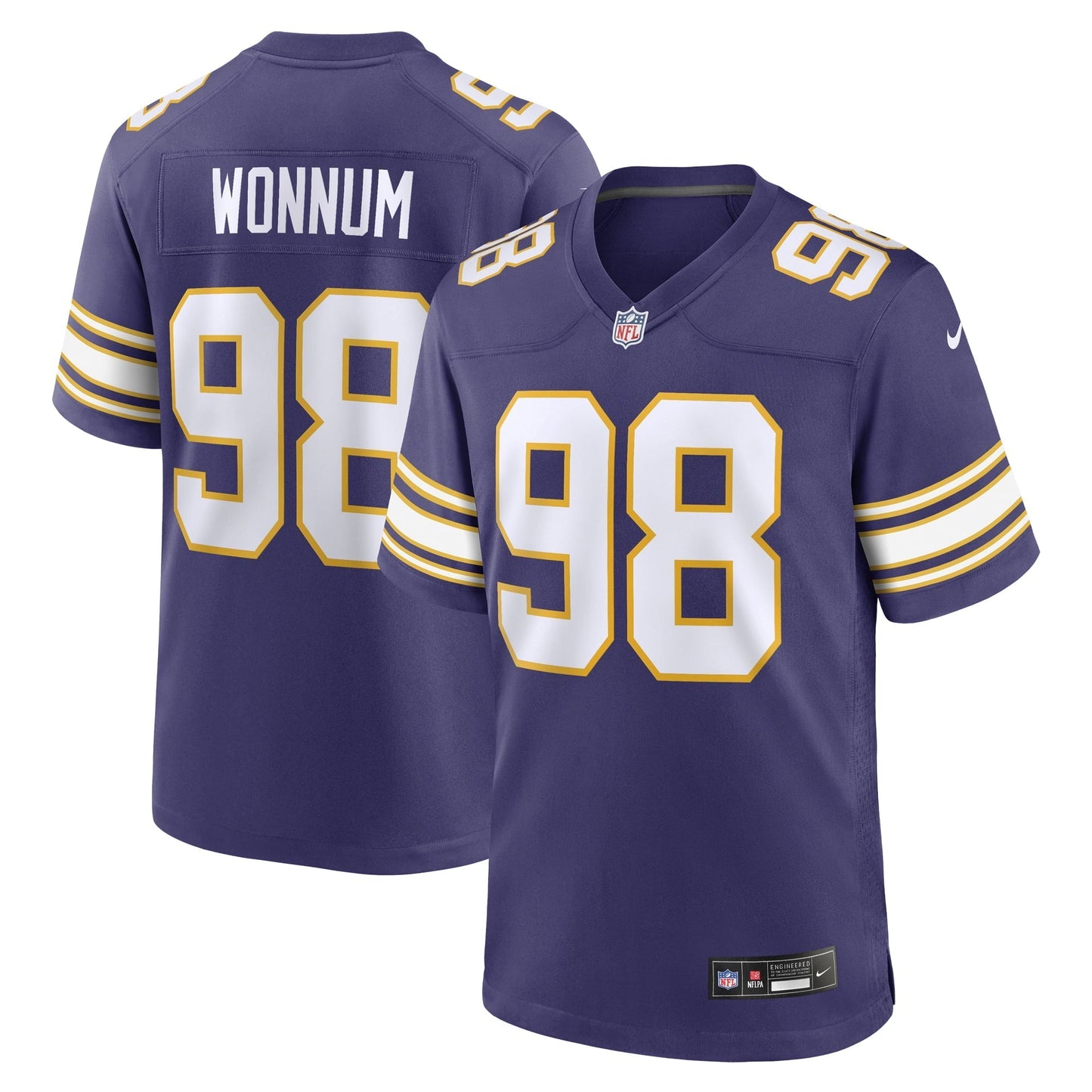 Men's Nike D.J. Wonnum Purple Minnesota Vikings Classic Player Game Jersey