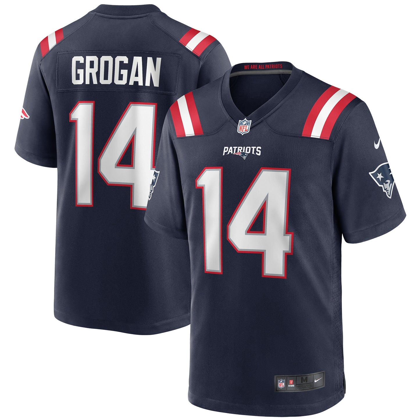 Steve Grogan New England Patriots Nike Game Retired Player Jersey - Navy