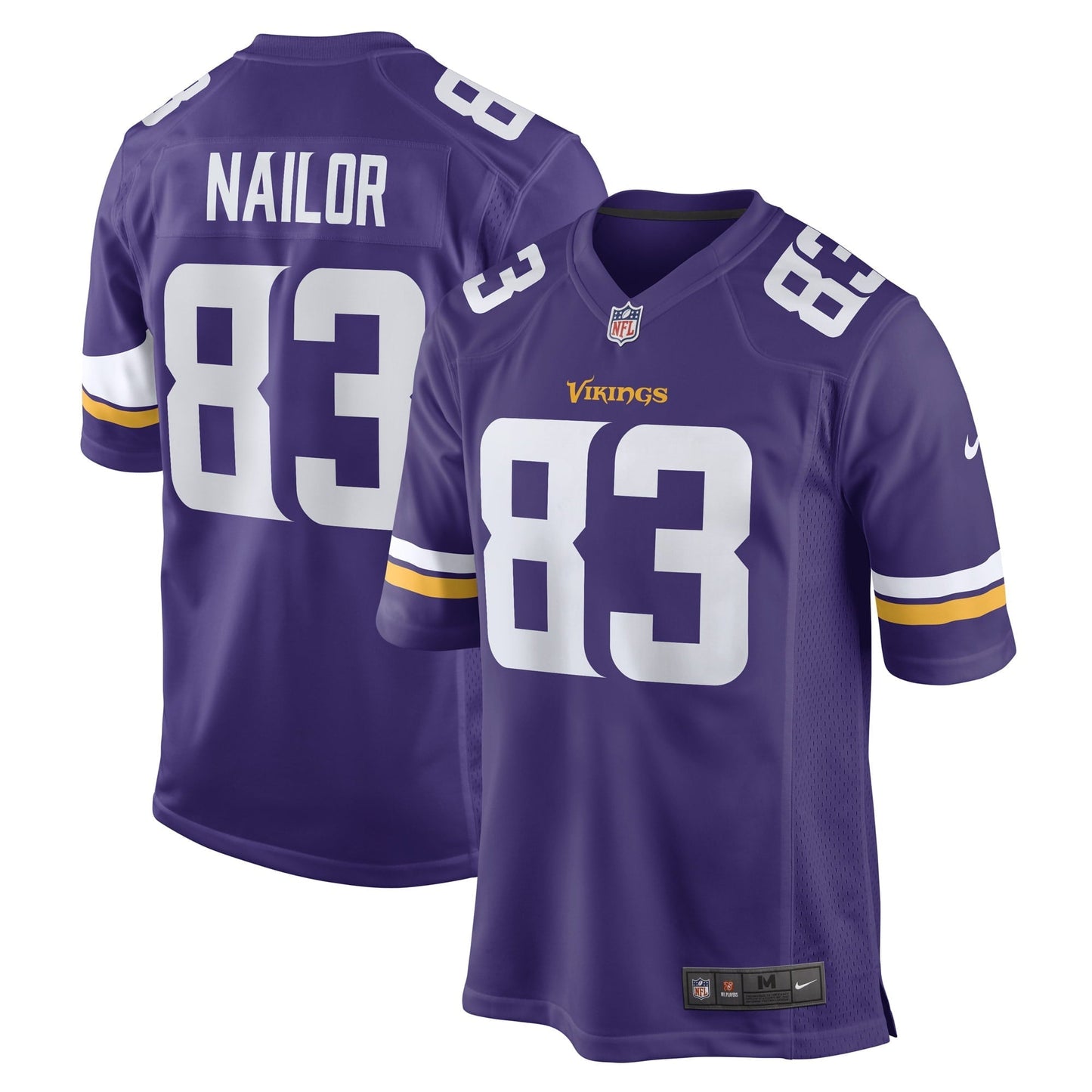 Men's Nike Jalen Nailor Purple Minnesota Vikings Game Player Jersey
