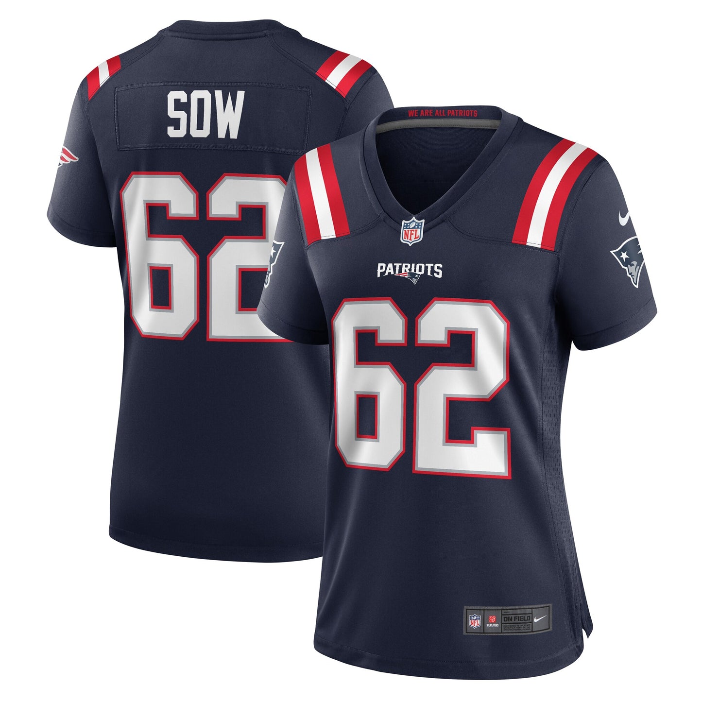 Sidy Sow New England Patriots Nike Women's Team Game Jersey -  Navy