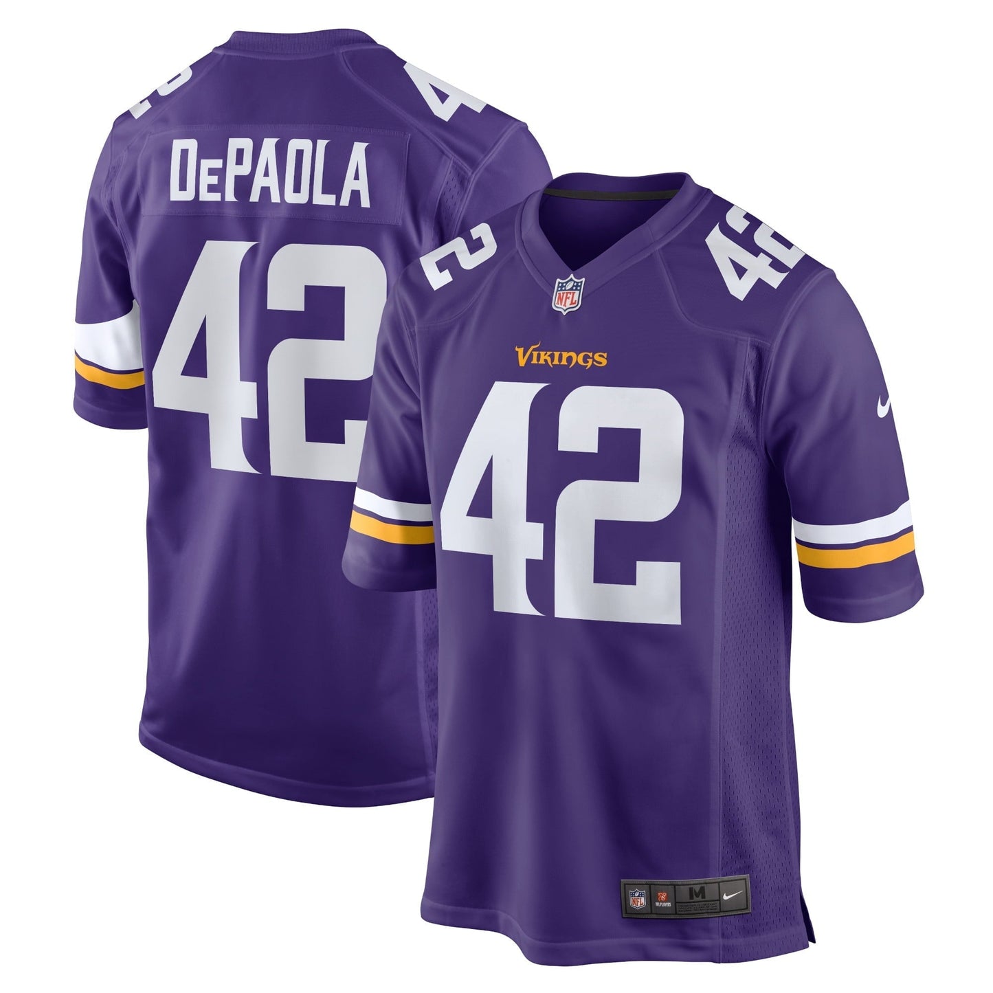 Men's Nike Andrew DePaola Purple Minnesota Vikings Game Jersey