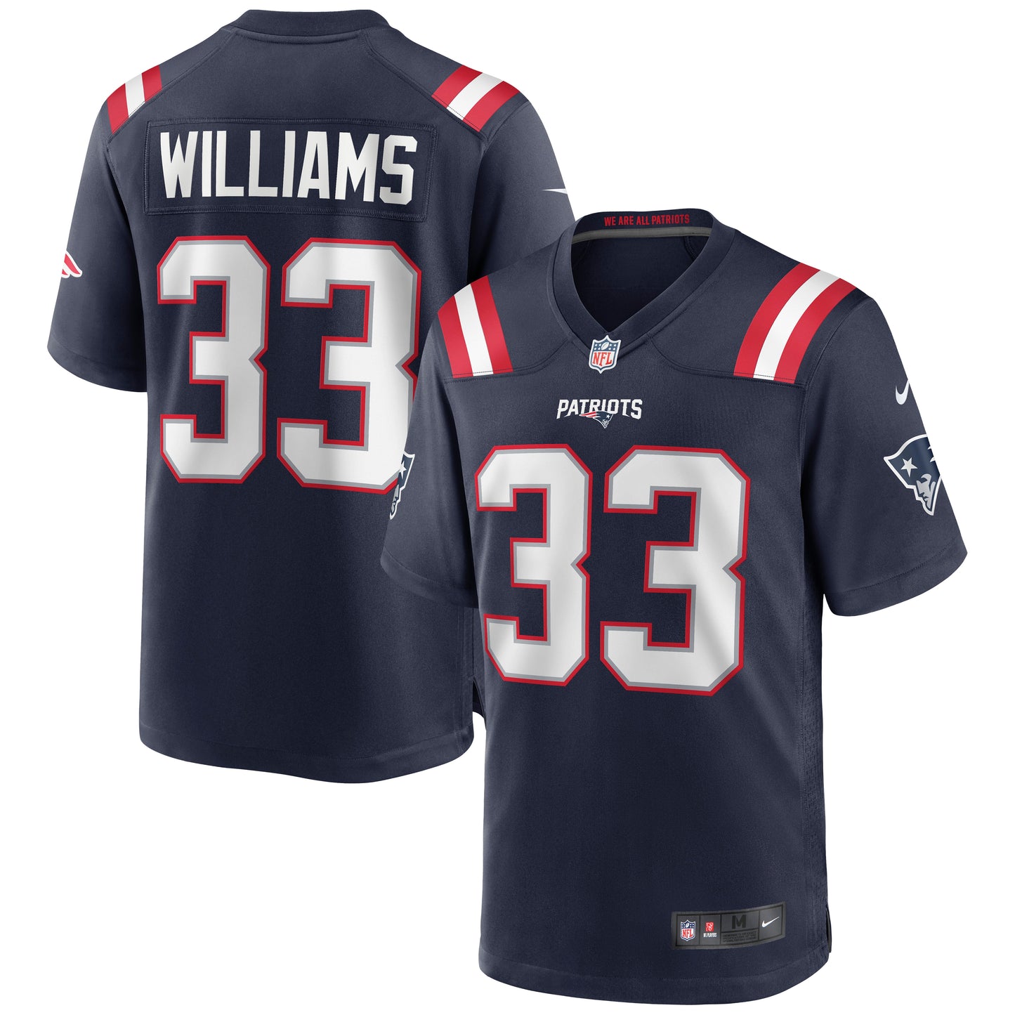 Joejuan Williams New England Patriots Nike Game Jersey - Navy