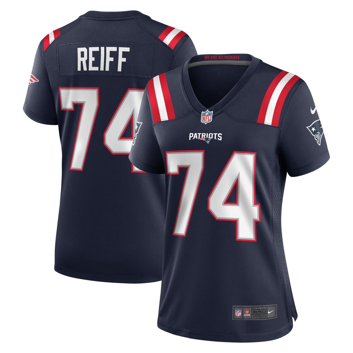 Riley Reiff New England Patriots Nike Women's Game Jersey - Navy