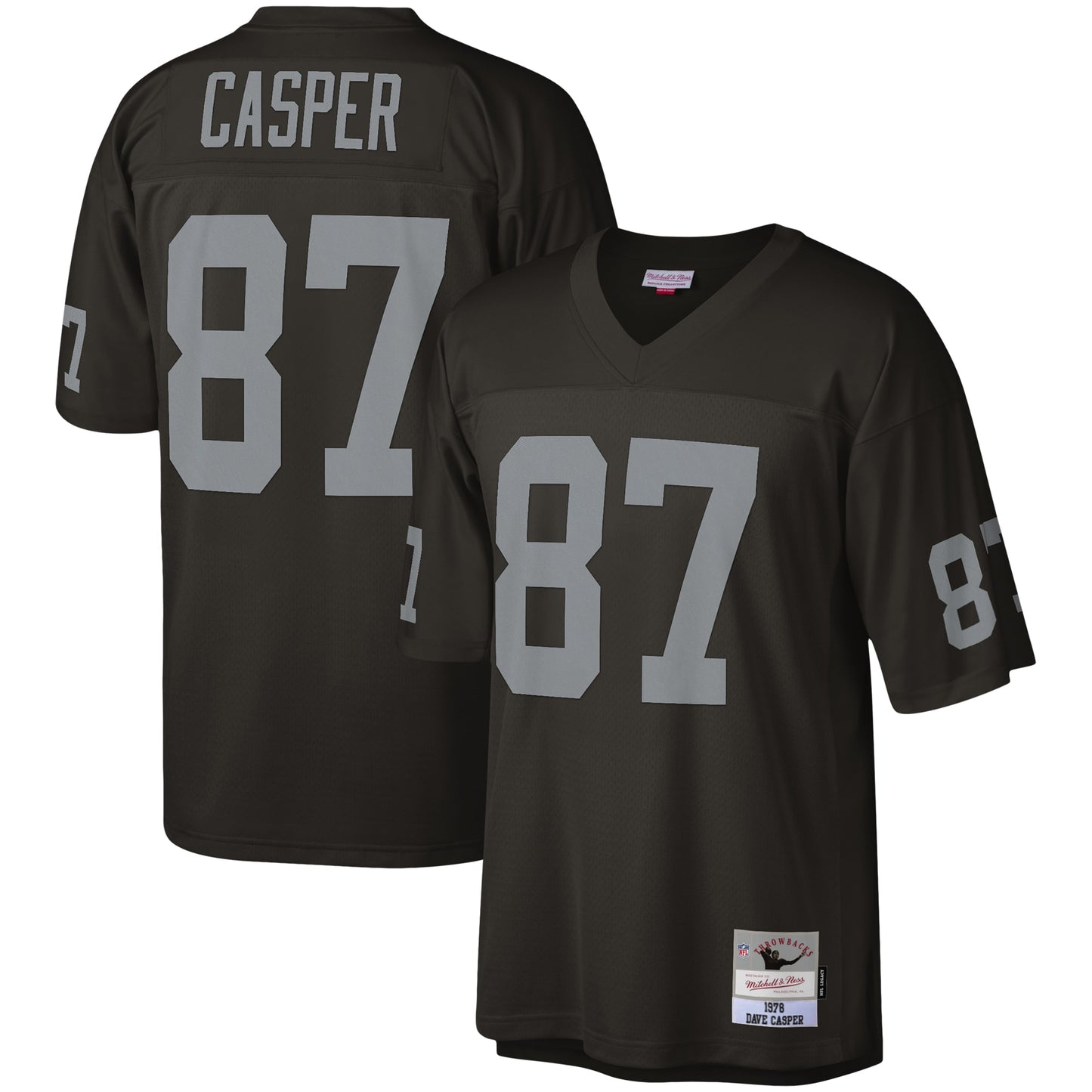 Dave Casper Las Vegas Raiders Mitchell & Ness Legacy Replica Jersey - Black
