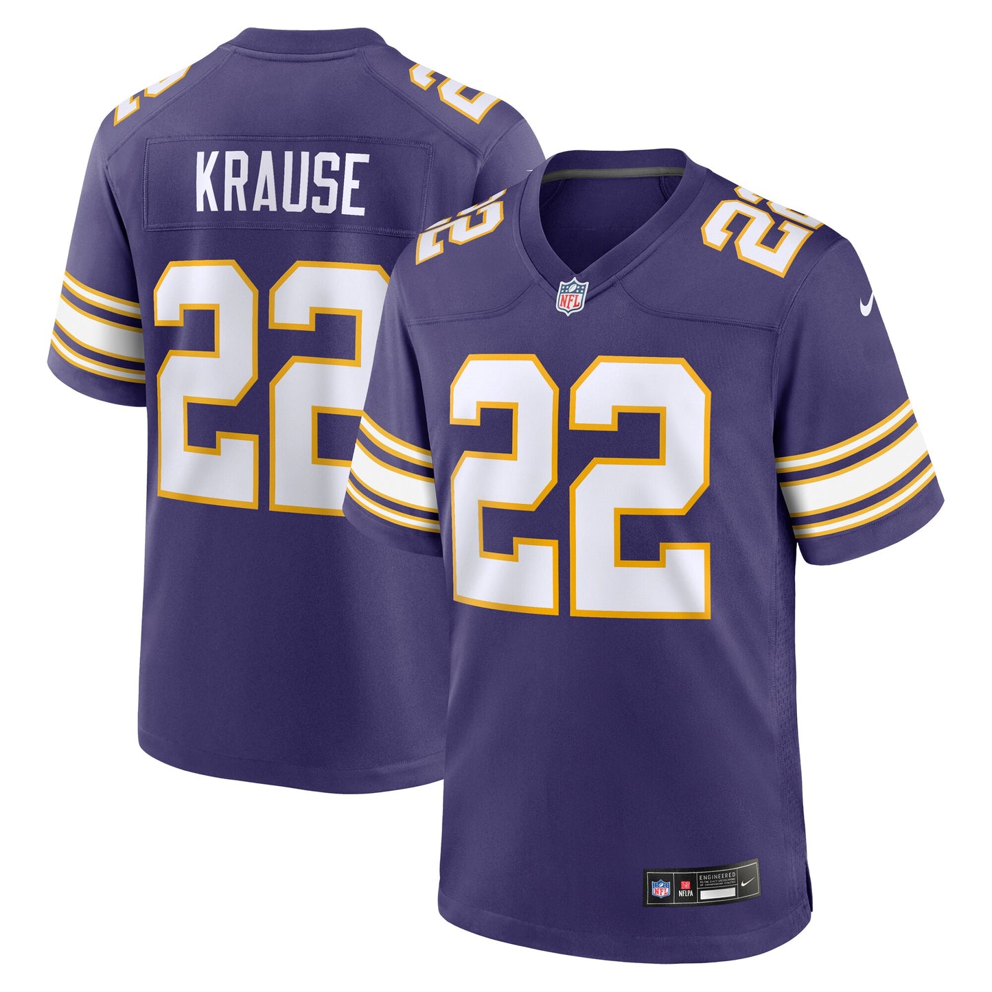 Paul Krause Minnesota Vikings Nike Classic Retired Player Jersey - Purple