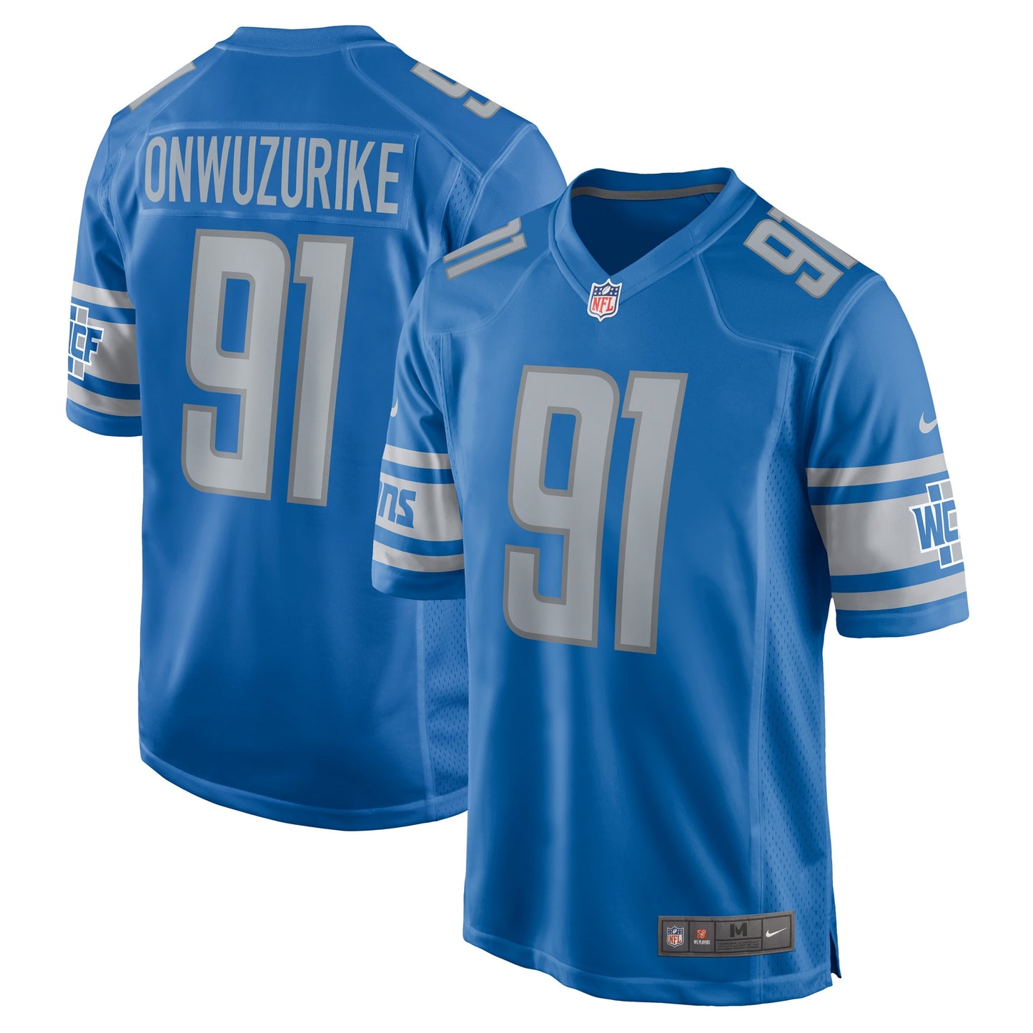 Levi Onwuzurike Detroit Lions Nike Player Game Jersey - Blue