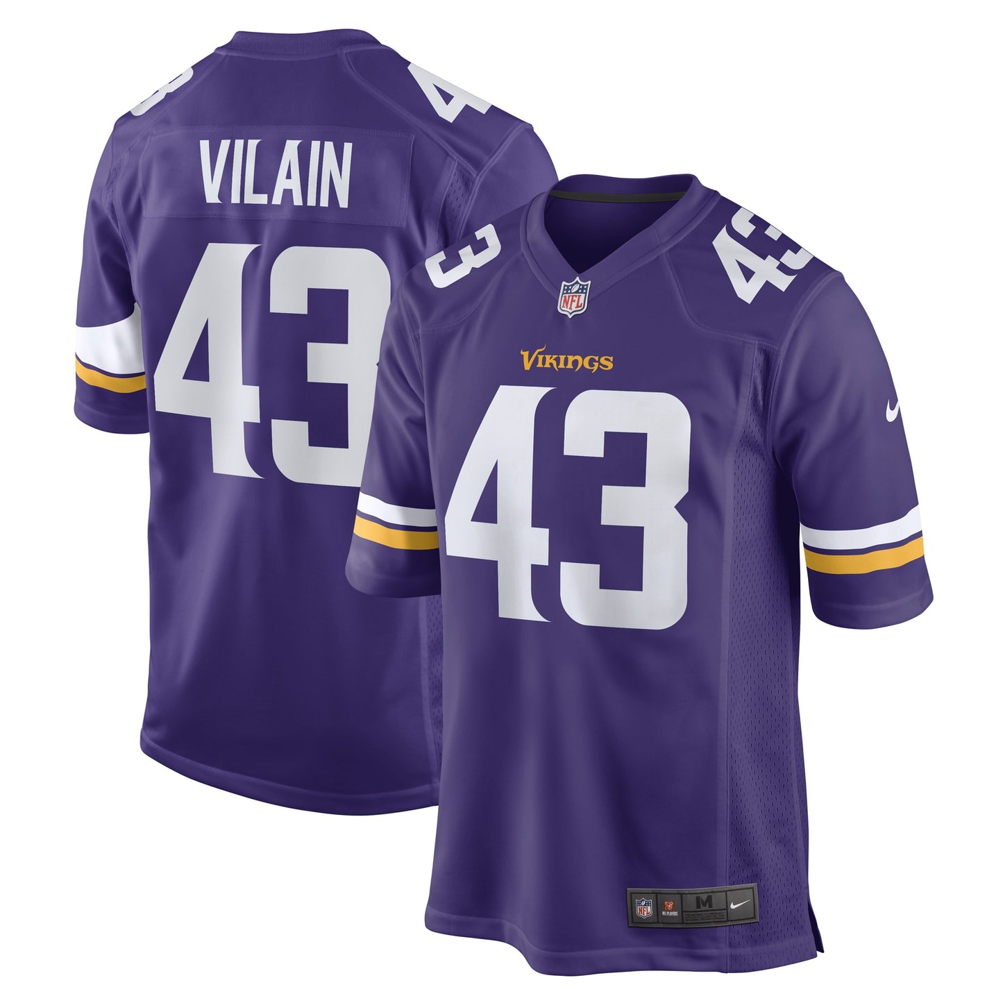 Luiji Vilain Minnesota Vikings Nike Game Player Jersey - Purple