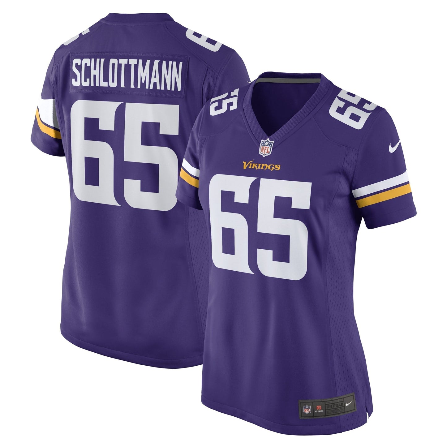 Women's Nike Austin Schlottmann Purple Minnesota Vikings Game Player Jersey