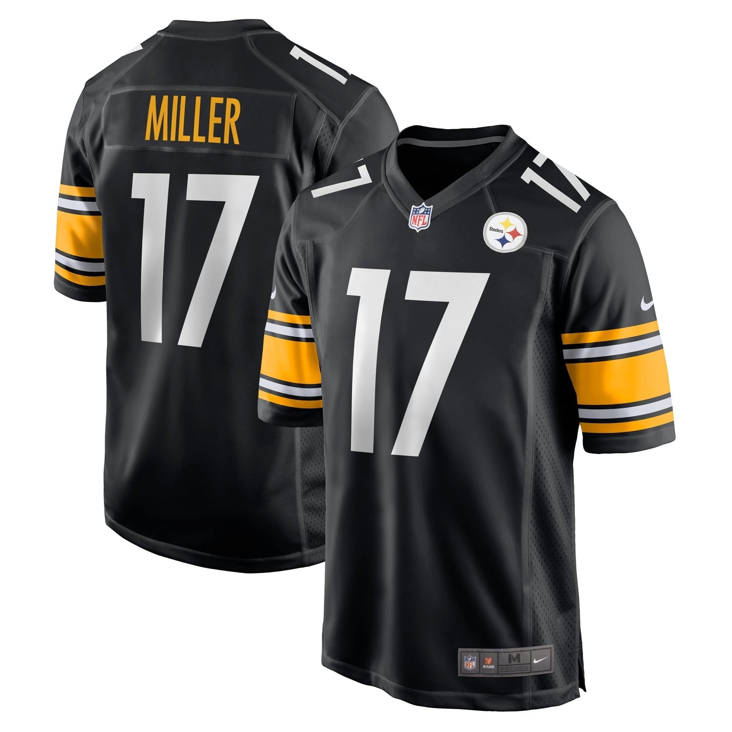Men's Nike Anthony Miller Black Pittsburgh Steelers Game Jersey