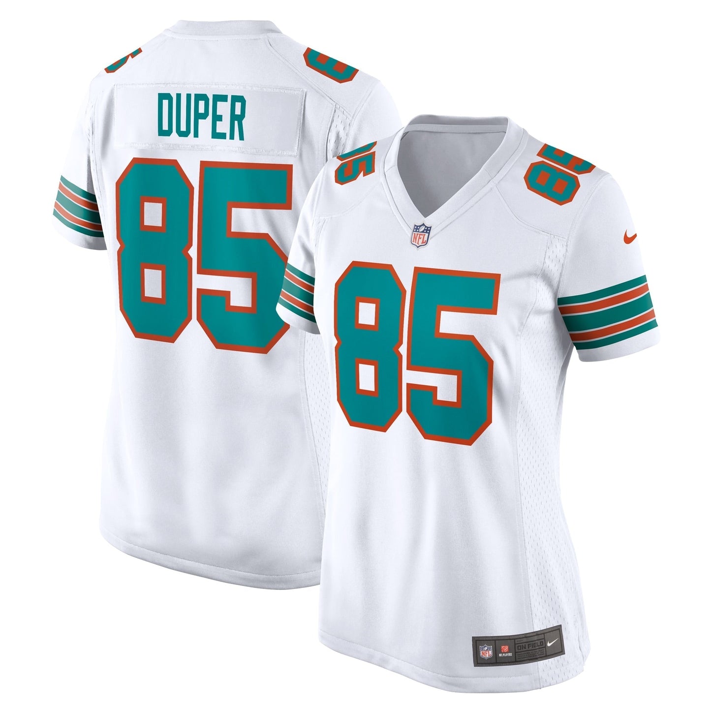 Women's Nike Mark Duper White Miami Dolphins Retired Player Jersey