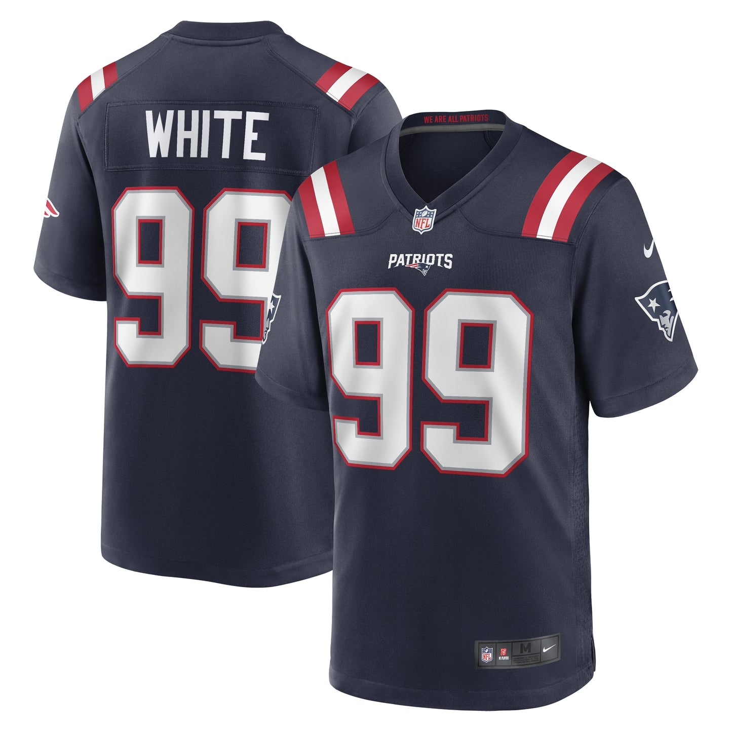 Keion White New England Patriots Nike 2023 NFL Draft Pick Game Jersey - Navy