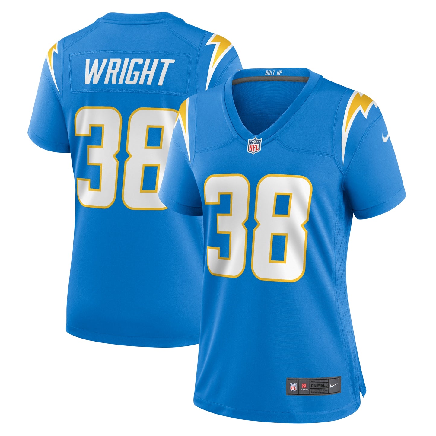 Milton Wright Los Angeles Chargers Nike Women's  Game Jersey - Powder Blue