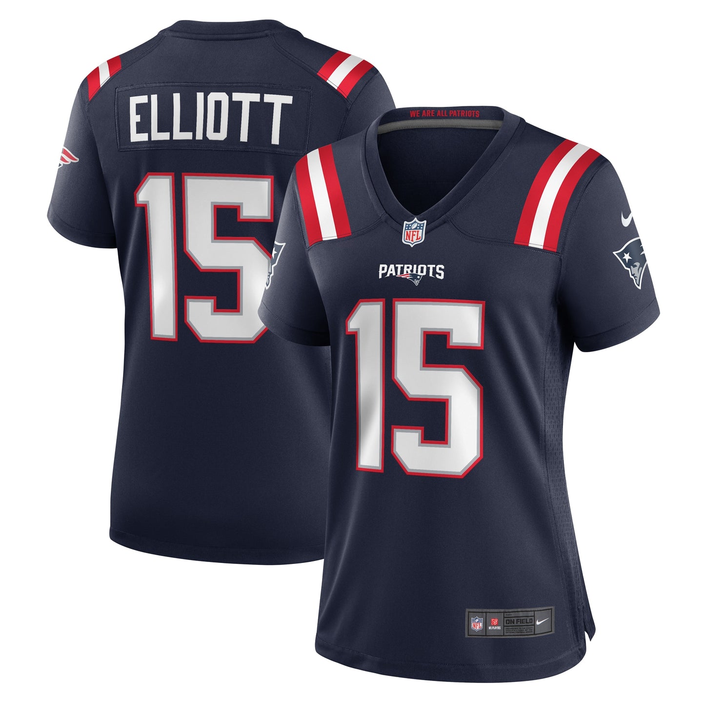 Ezekiel Elliott New England Patriots Nike Women's Game Player Jersey - Navy