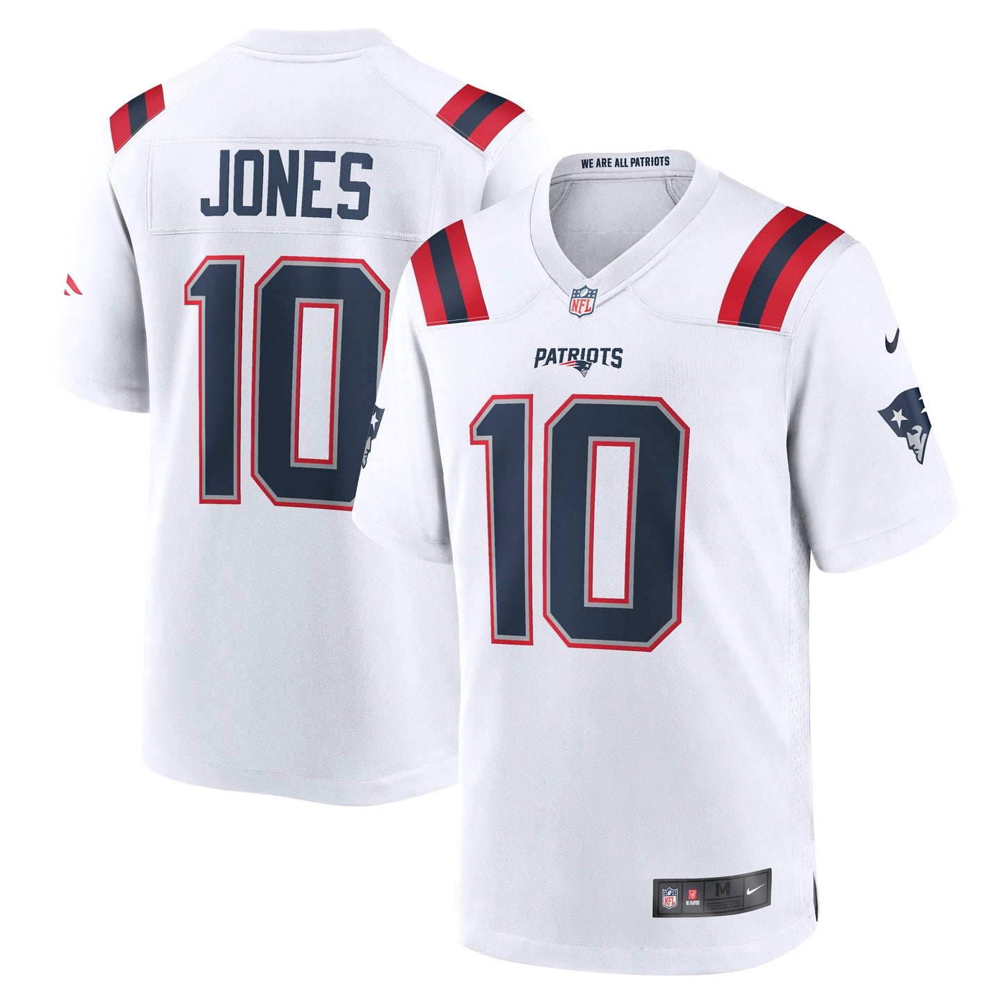 Mac Jones New England Patriots Nike Player Game Jersey - White