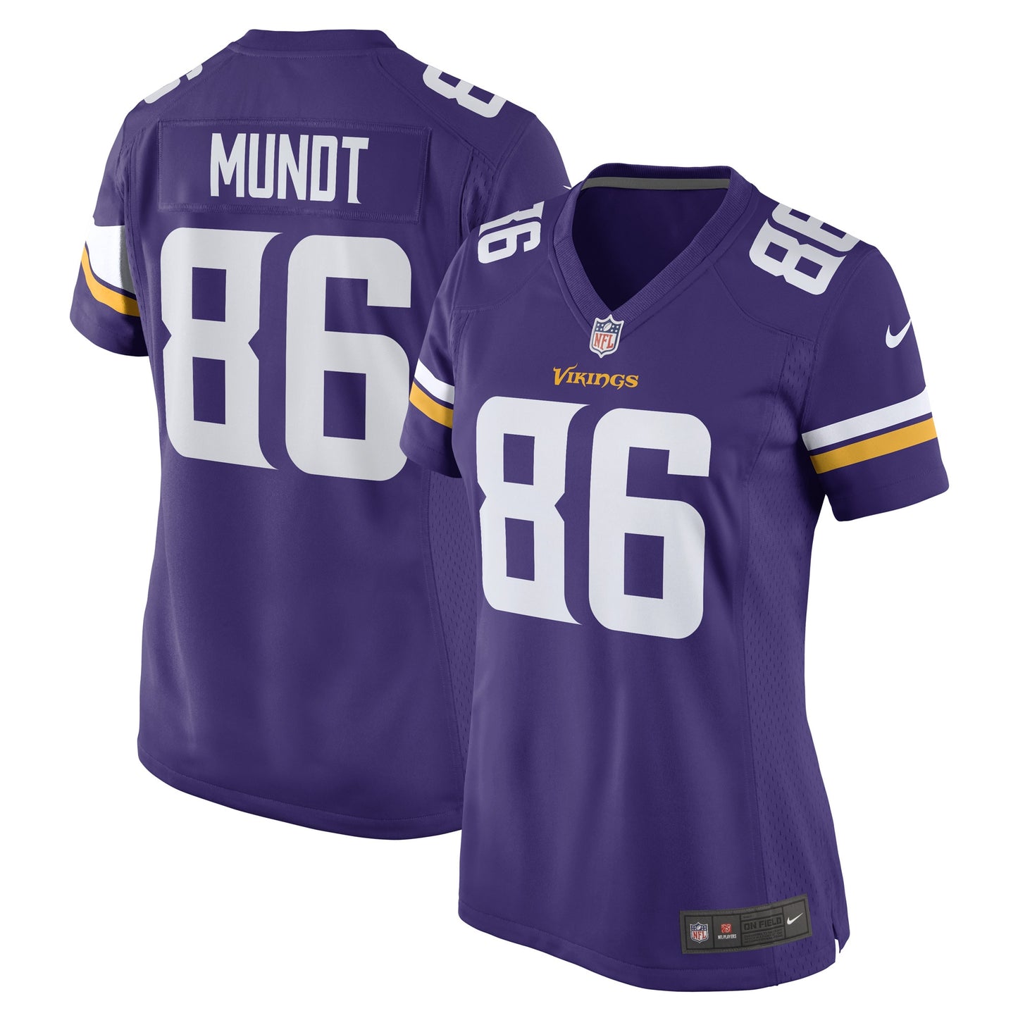 Johnny Mundt Minnesota Vikings Nike Women's Game Player Jersey - Purple