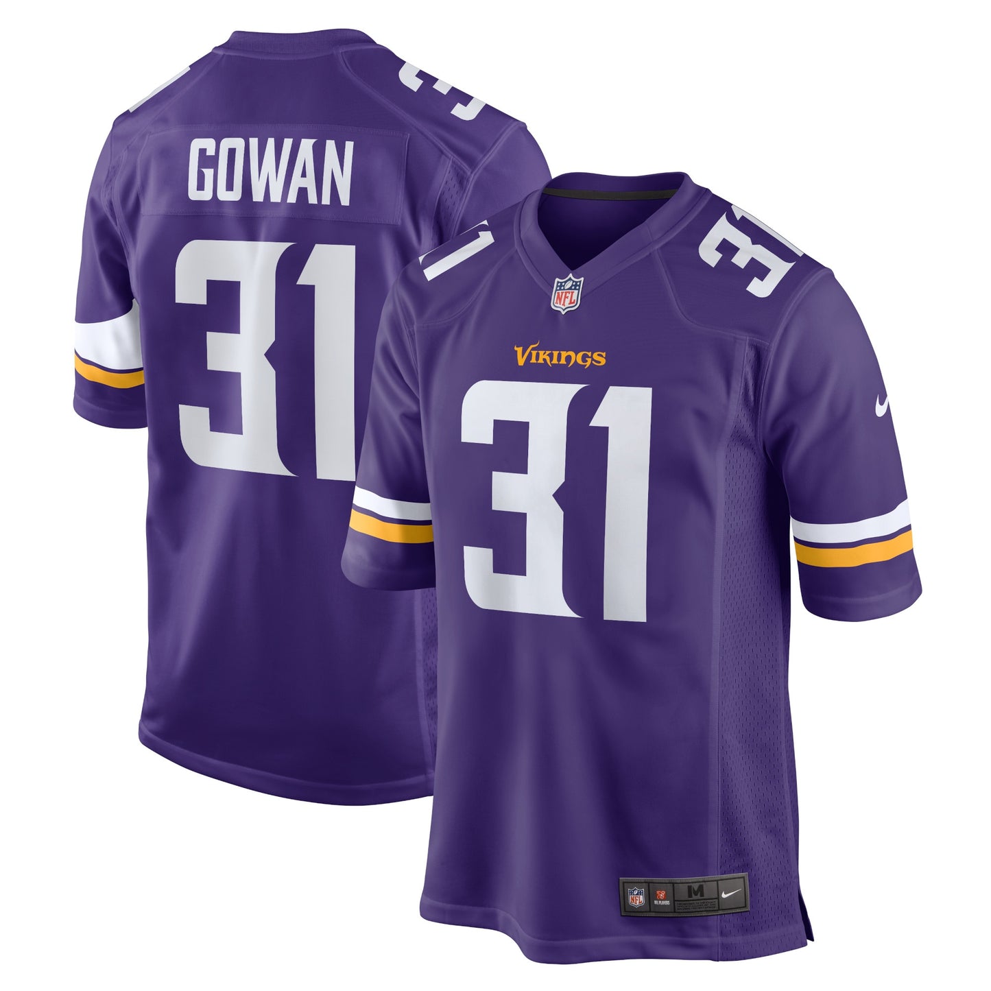 Tay Gowan Minnesota Vikings Nike Home Game Player Jersey - Purple
