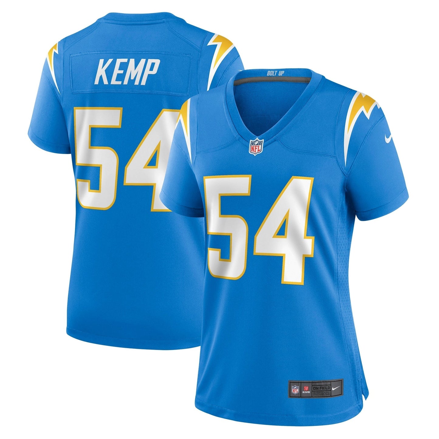 Women's Nike Carlo Kemp Powder Blue Los Angeles Chargers Game Player Jersey