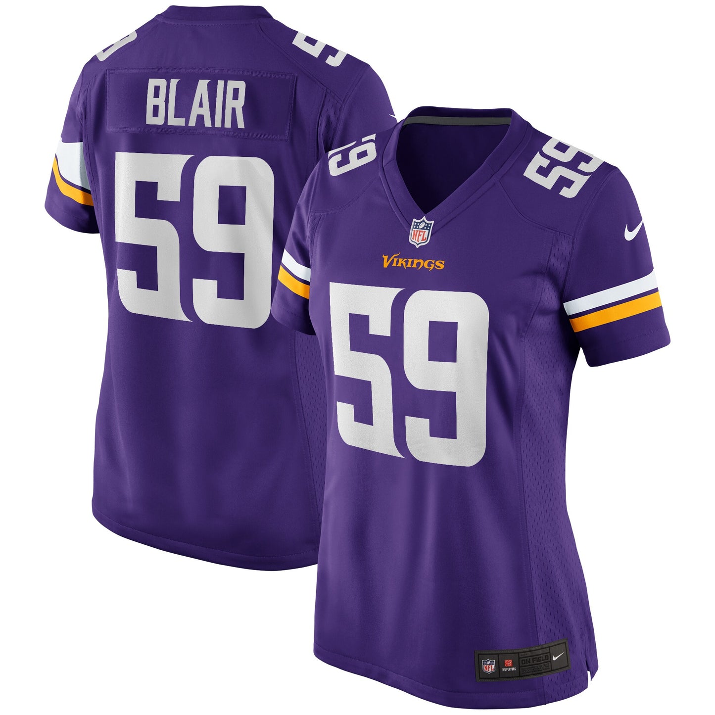 Matt Blair Minnesota Vikings Nike Women's Game Retired Player Jersey - Purple