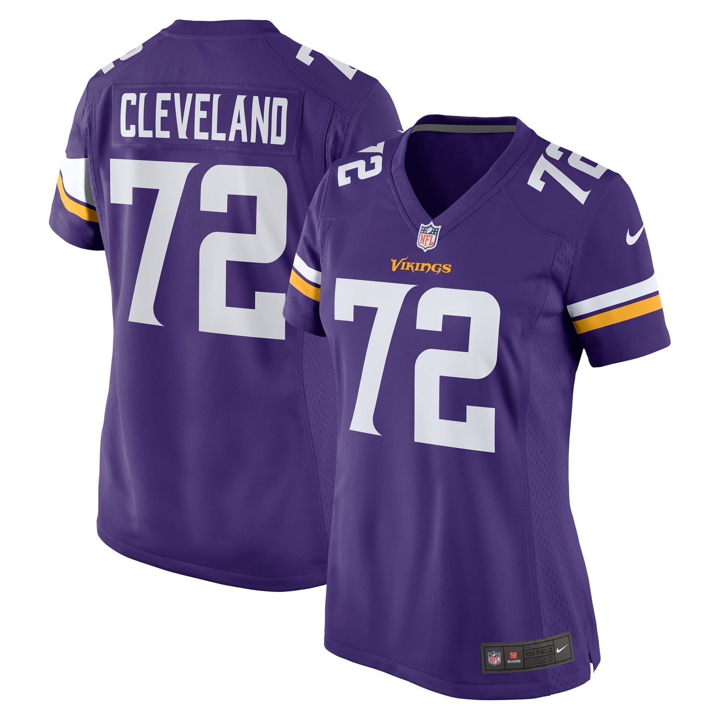 Ezra Cleveland Minnesota Vikings Nike Women's Game Jersey - Purple