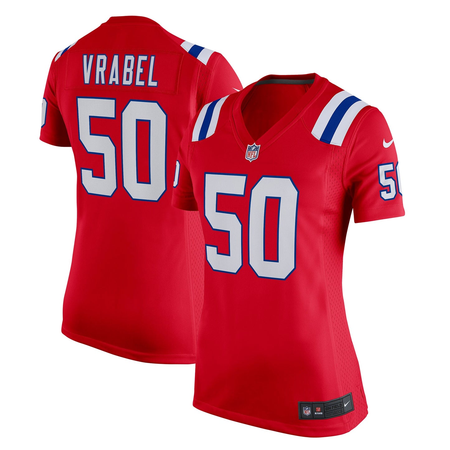 Mike Vrabel New England Patriots Nike Women's Retired Game Jersey - Red