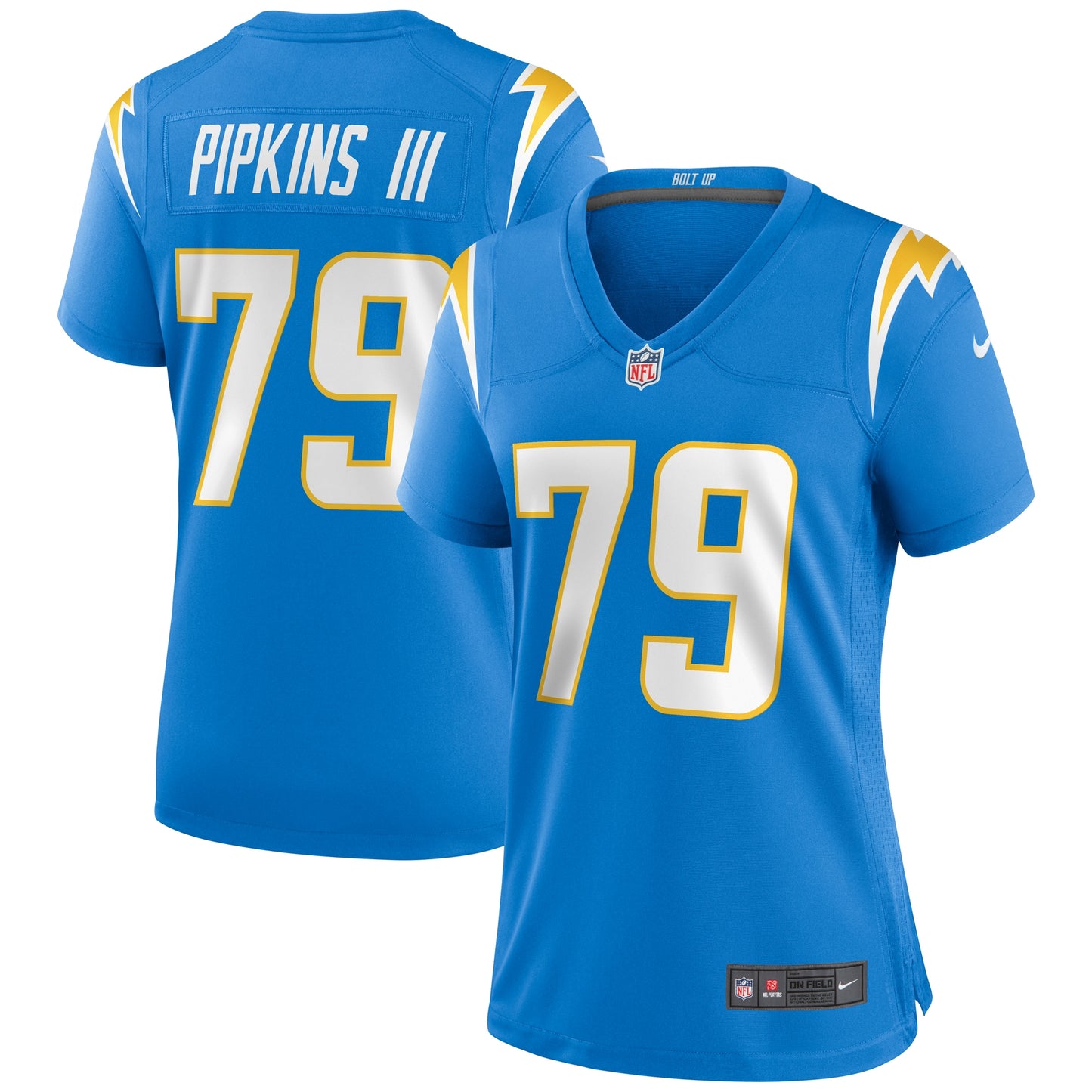 Trey Pipkins III Los Angeles Chargers Nike Women's Game Jersey - Powder Blue