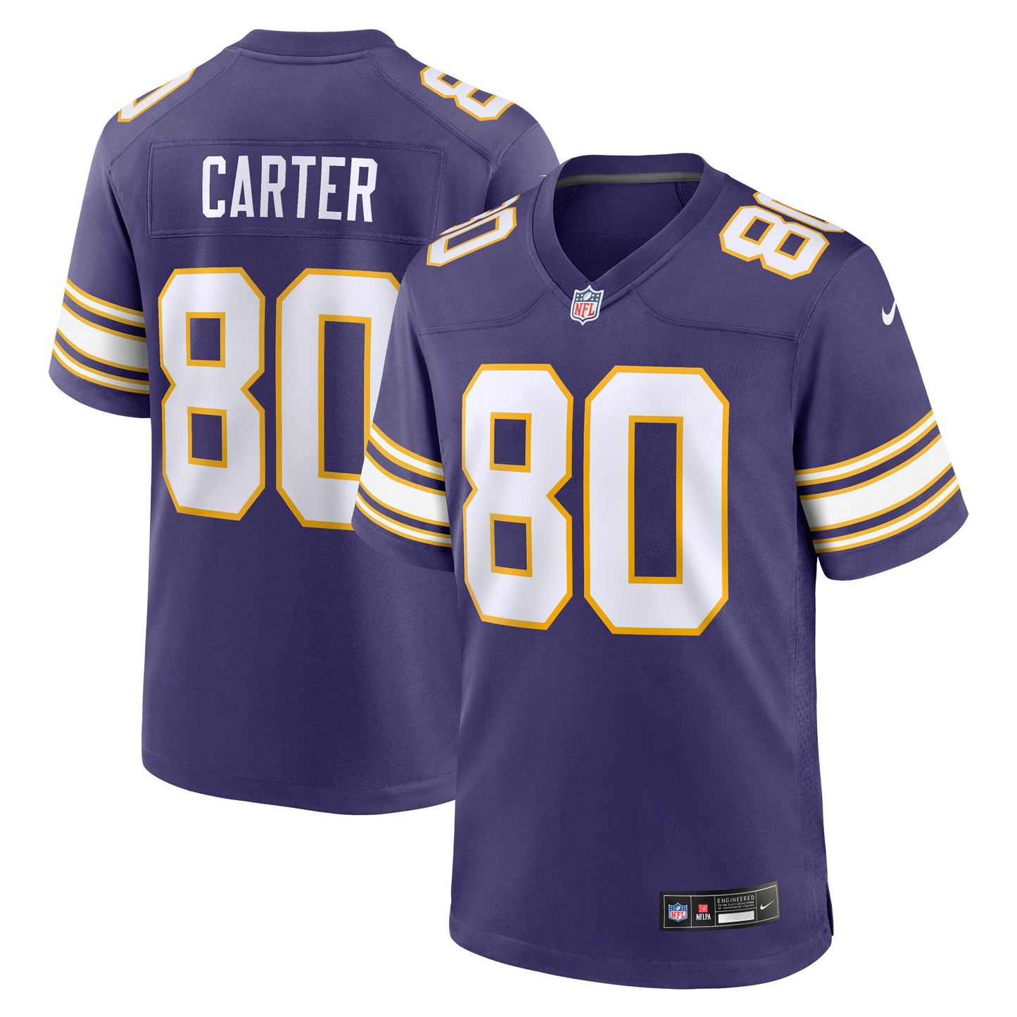 Cris Carter Minnesota Vikings Nike Classic Retired Player Game Jersey - Purple