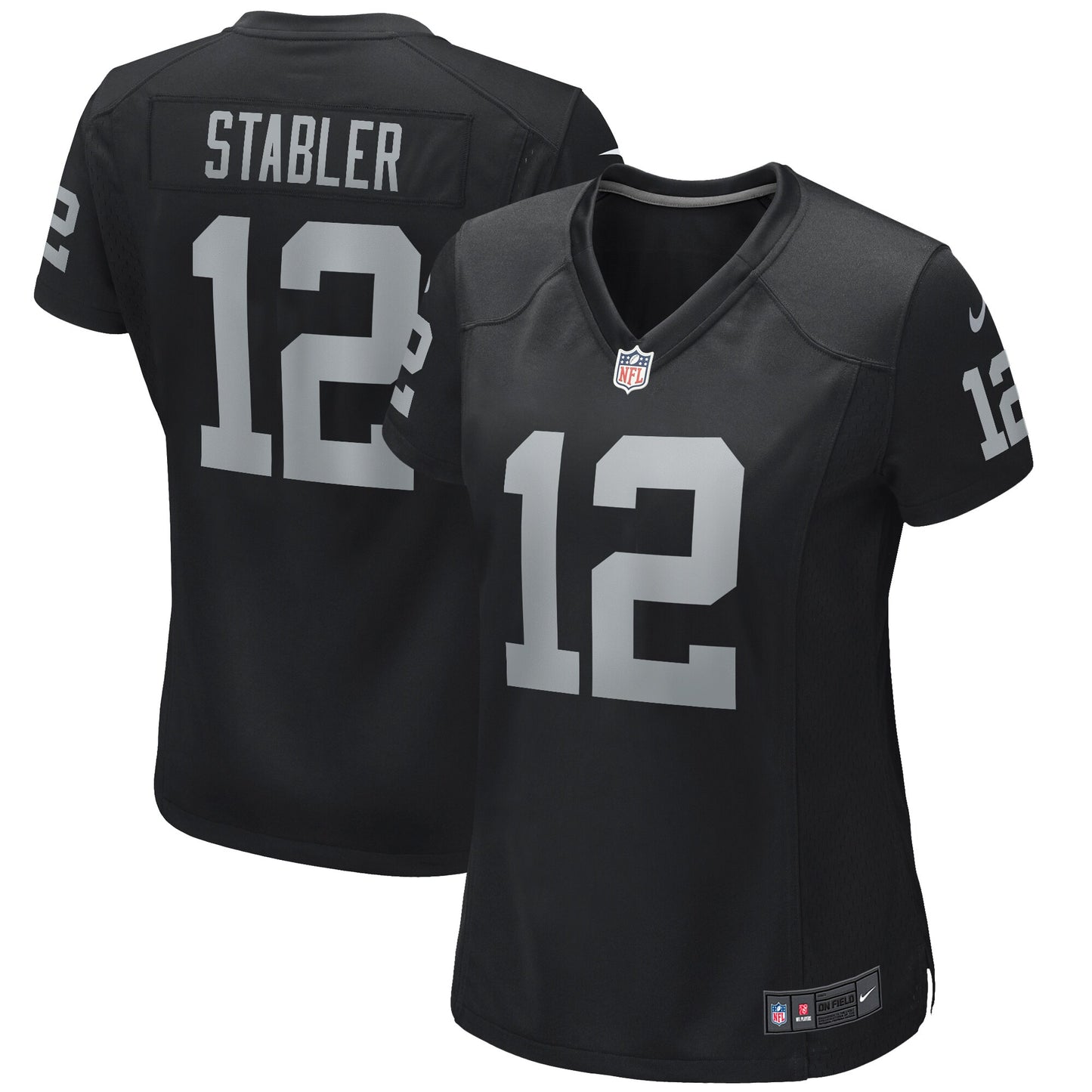 Ken Stabler Las Vegas Raiders Nike Women's Game Retired Player Jersey - Black