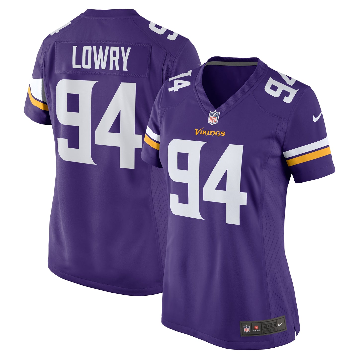 Dean Lowry Minnesota Vikings Nike Women's Game Player Jersey - Purple