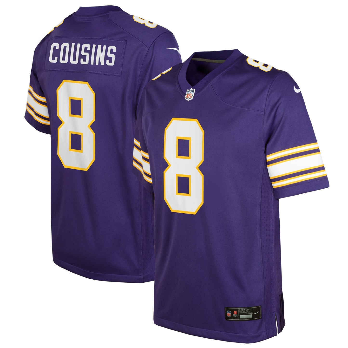 Kirk Cousins Minnesota Vikings Nike Youth Game Jersey - Purple