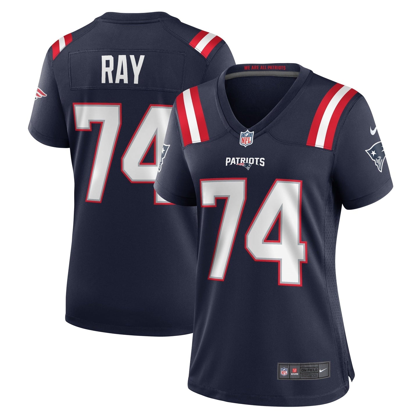 Women's Nike LaBryan Ray Navy New England Patriots Game Player Jersey