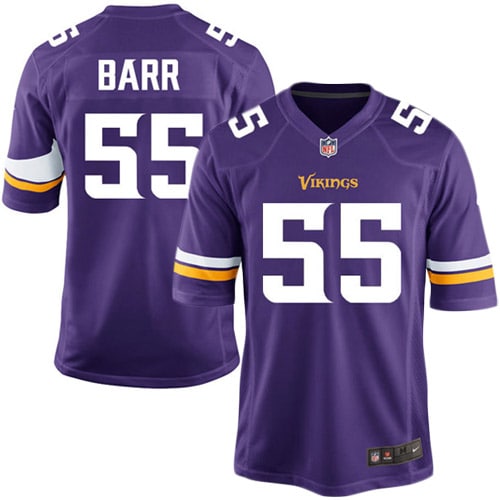 Anthony Barr Minnesota Vikings Youth Nike Team Color Game Jersey - Purple