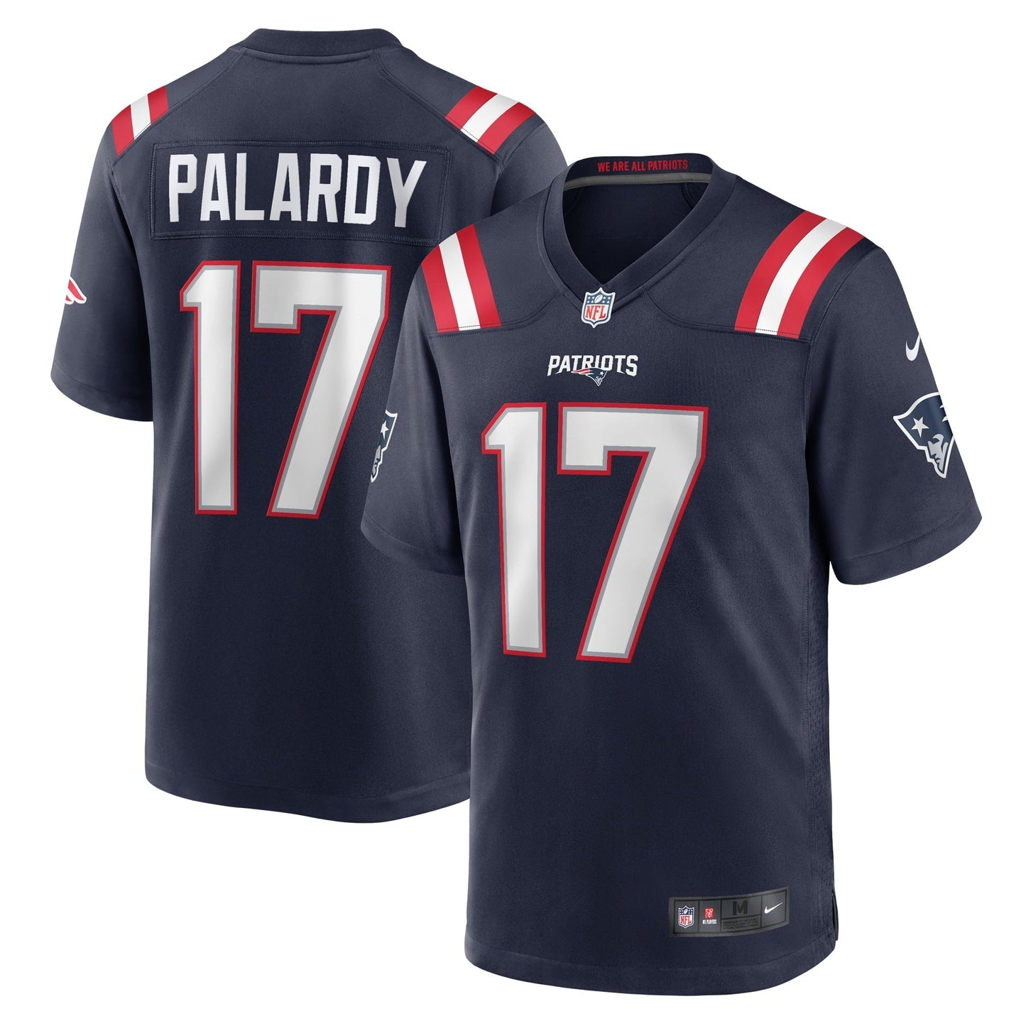 Men's Nike Michael Palardy Navy New England Patriots Home Game Player Jersey